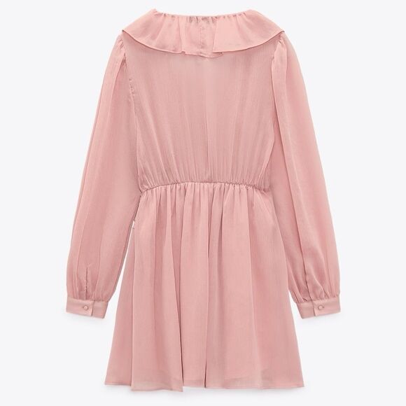 ZARA SHORT RUFFLED DRESS - Picture 4 of 5